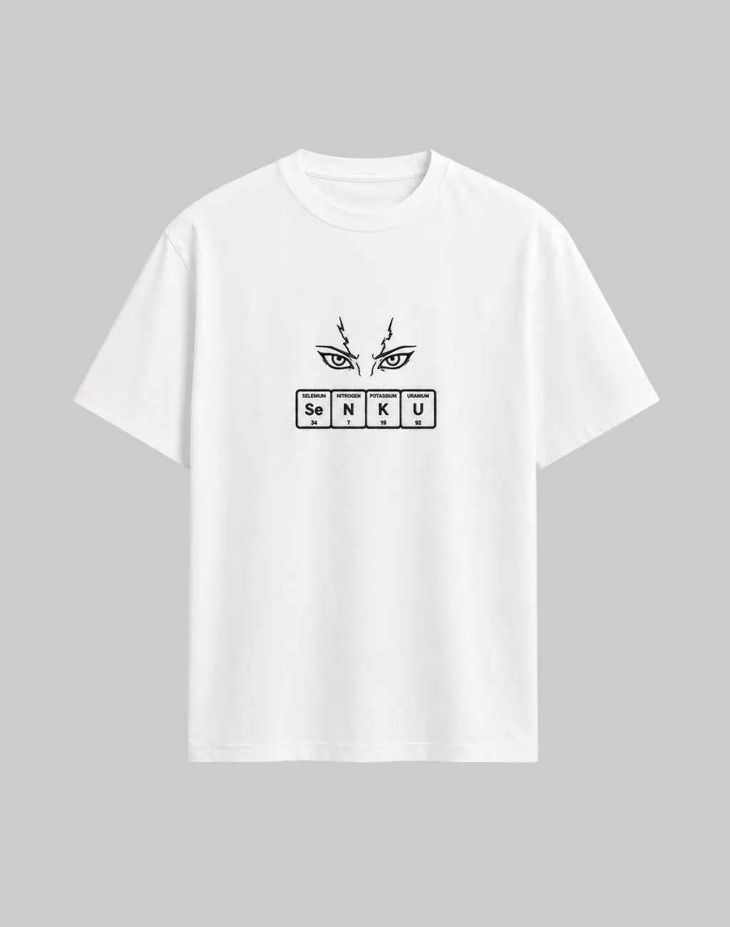 Dr Stone Inspired Embroidered T-Shirt