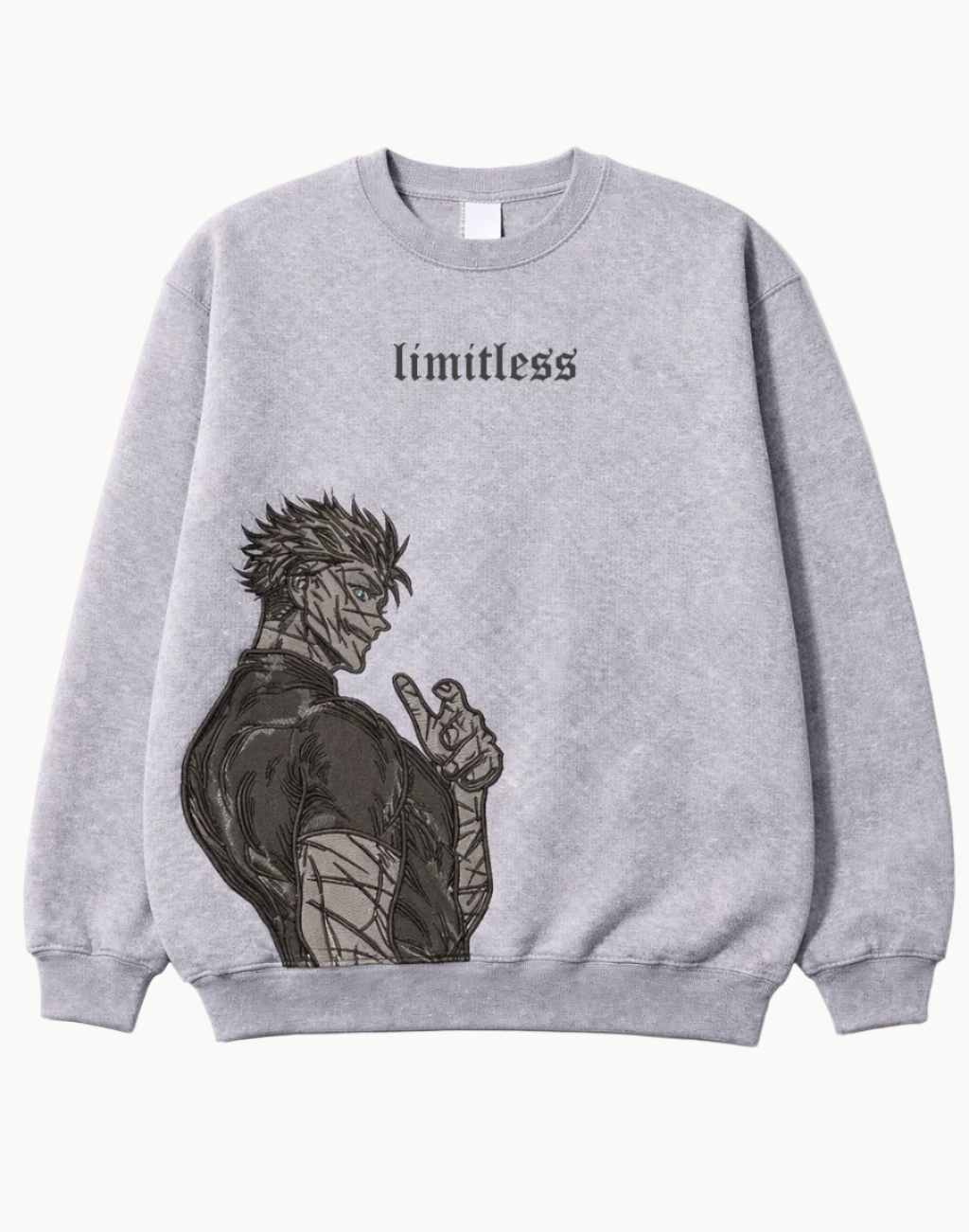Gojo-Inspired Limitless Embroidered Sweatshirt