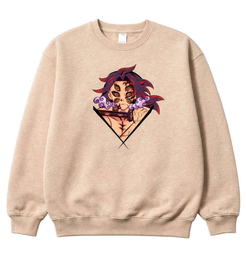 Kokushibo Six-Eyed Demon Embroidered Crewneck