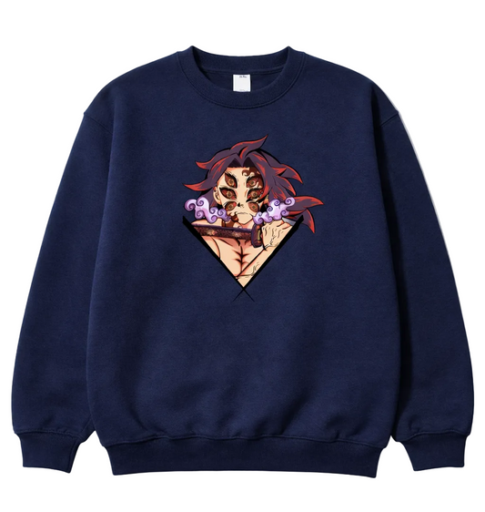 Kokushibo Six-Eyed Demon Embroidered Crewneck