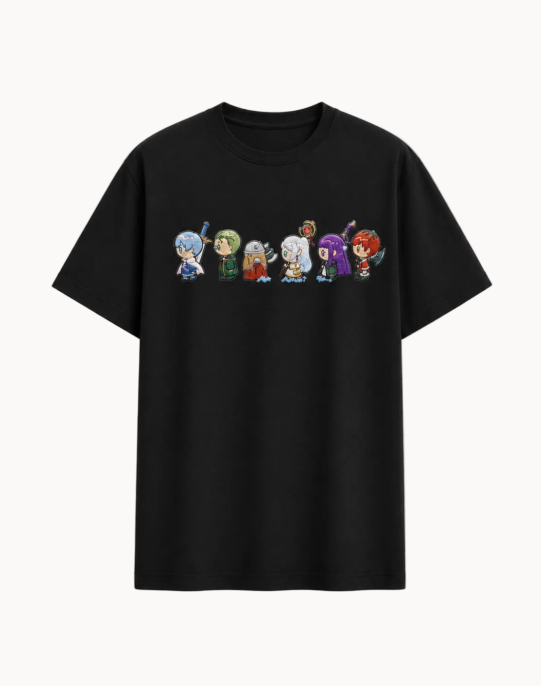 Frieren Beyond Journey Style Black T-Shirt