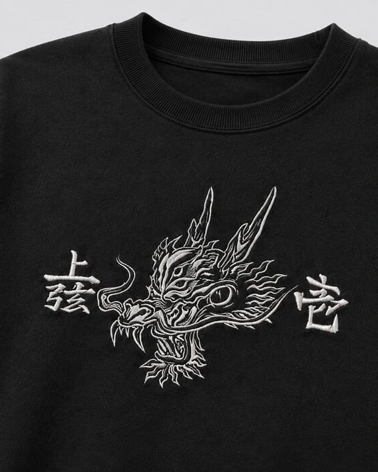 Dragon Inspired Embroidered T-Shirt