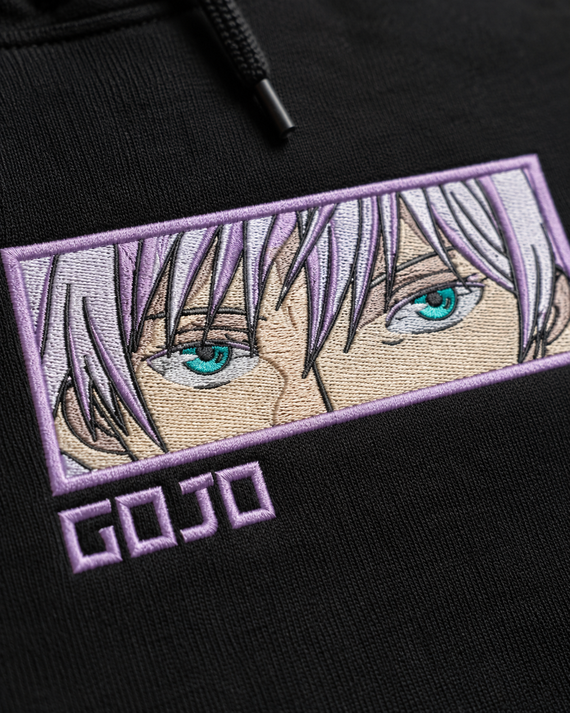 Gojo Eyes Embroidered Hoodie