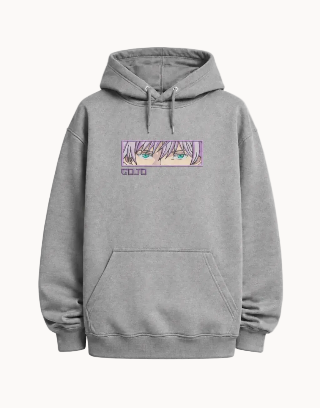 Gojo Eyes Embroidered Hoodie