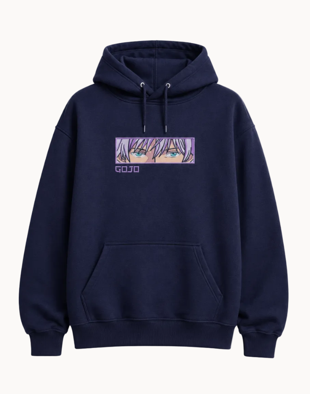 Gojo Eyes Embroidered Hoodie