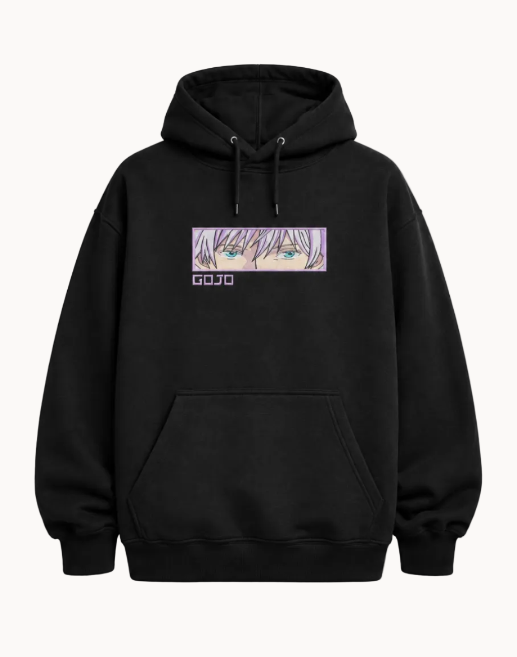 Gojo Eyes Embroidered Hoodie