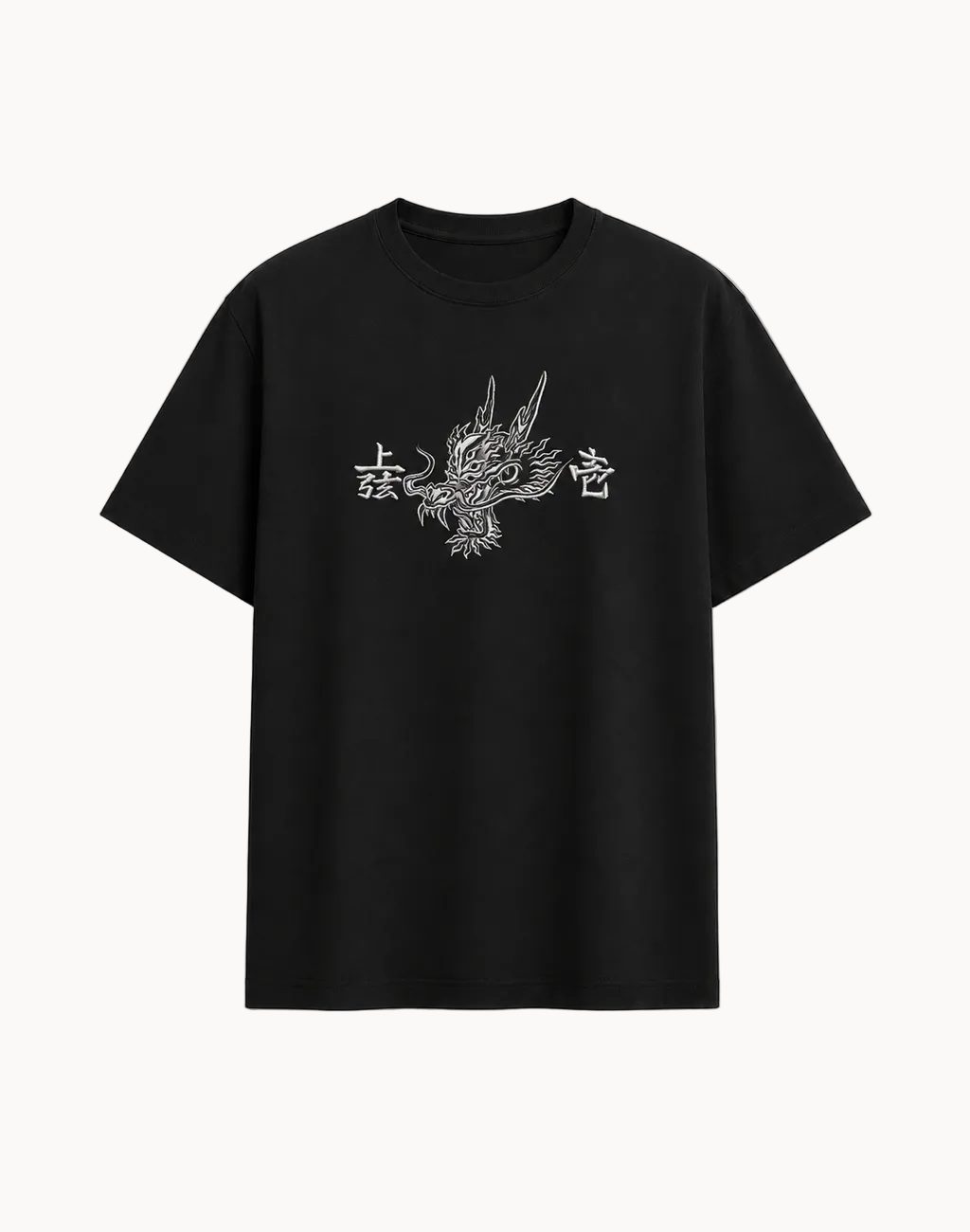 Dragon Inspired Embroidered T-Shirt