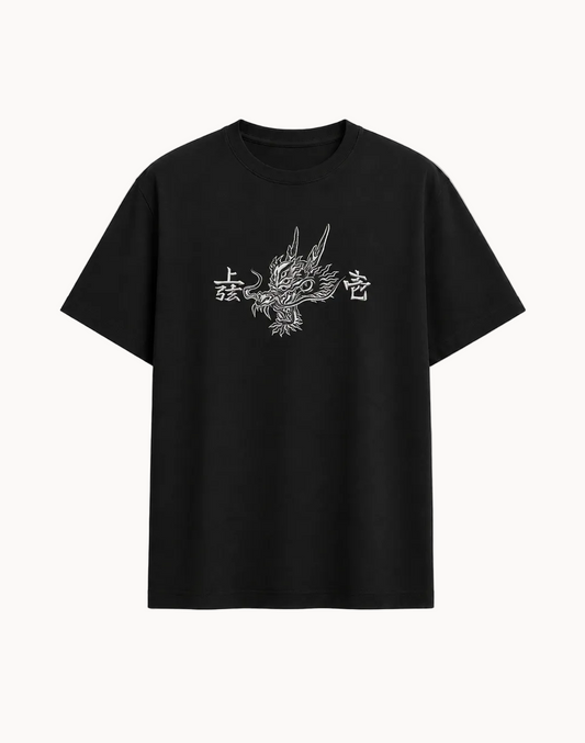 Dragon Inspired Embroidered T-Shirt